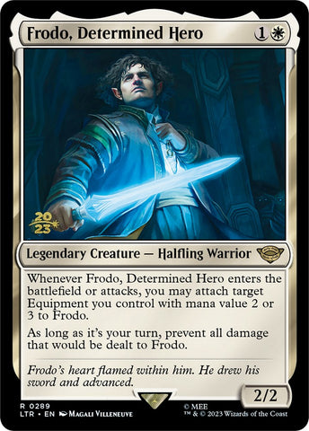{R} Frodo, Determined Hero [The Lord of the Rings: Tales of Middle-Earth Prerelease Promos][PR LTR 289]