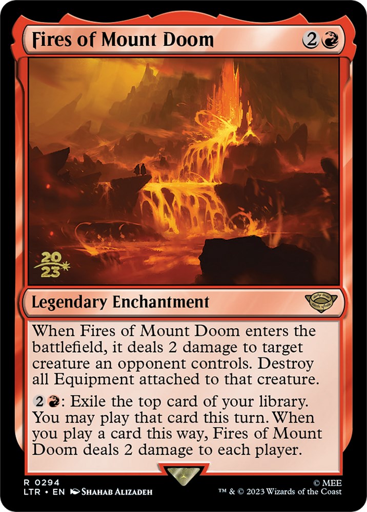 {R} Fires of Mount Doom [The Lord of the Rings: Tales of Middle-Earth Prerelease Promos][PR LTR 294]