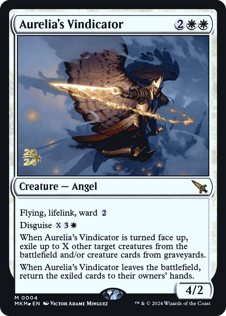 {R} Aurelia's Vindicator [Murders at Karlov Manor Prerelease Promos][PR MKM 004]