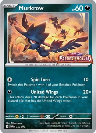 [PKM] Murkrow (021) [Scarlet & Violet: Black Star Promos]