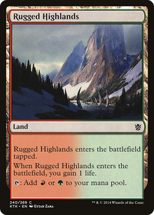 {C} Rugged Highlands [Khans of Tarkir][KTK 240] - Misty Mountain Games