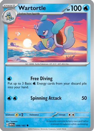[PKM-C] Wartortle (008/165) [Scarlet & Violet: 151]