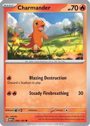 [PKM] Charmander (004/165) [Scarlet & Violet: 151]