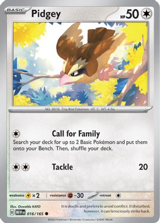 [PKM] Pidgey (016/165) [Scarlet & Violet: 151]