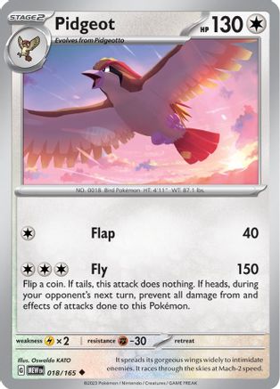 [PKM] Pidgeot (018/165) [Scarlet & Violet: 151]