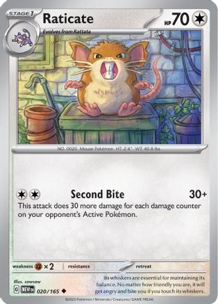 [PKM] Raticate (020/165) [Scarlet & Violet: 151]