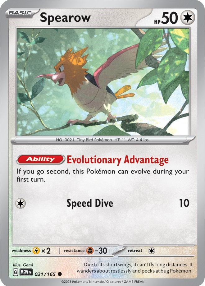 [PKM-C] Spearow (021/165) [Scarlet & Violet: 151]