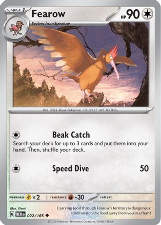 [PKM] Fearow (022/165) [Scarlet & Violet: 151]
