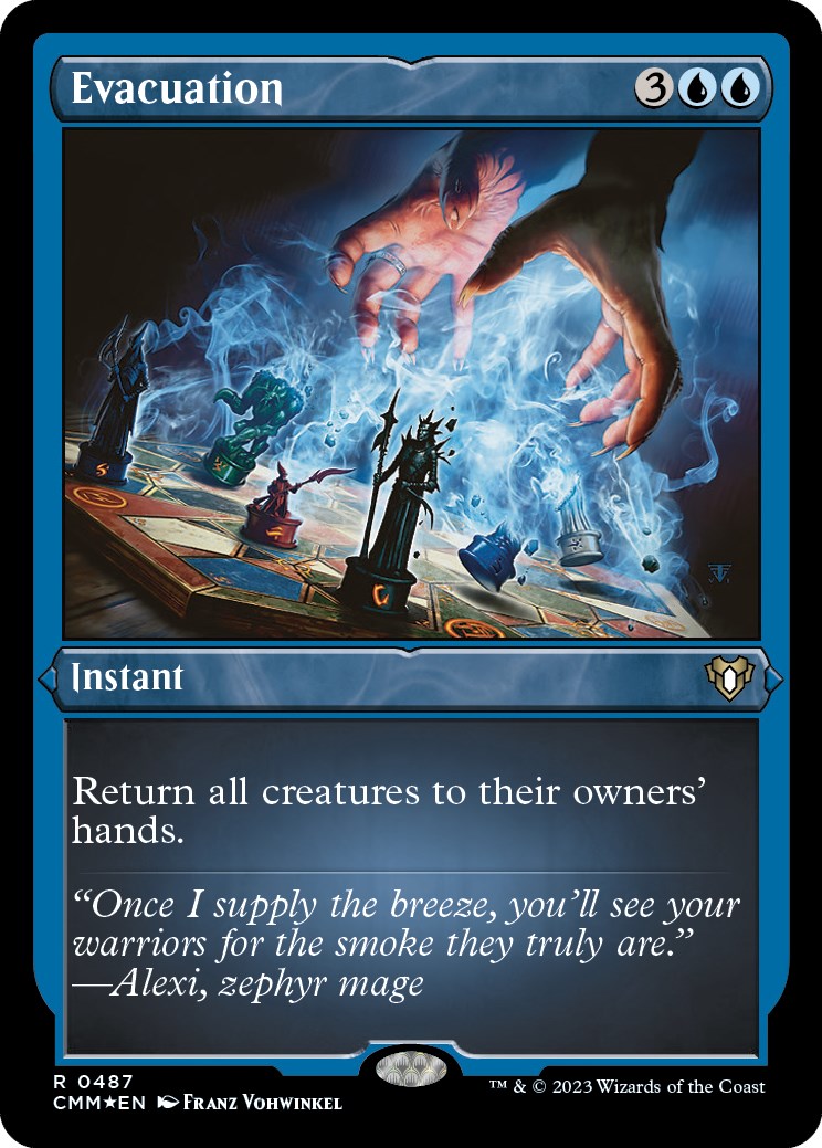 {R} Evacuation (Foil Etched) [Commander Masters][CMM 487]