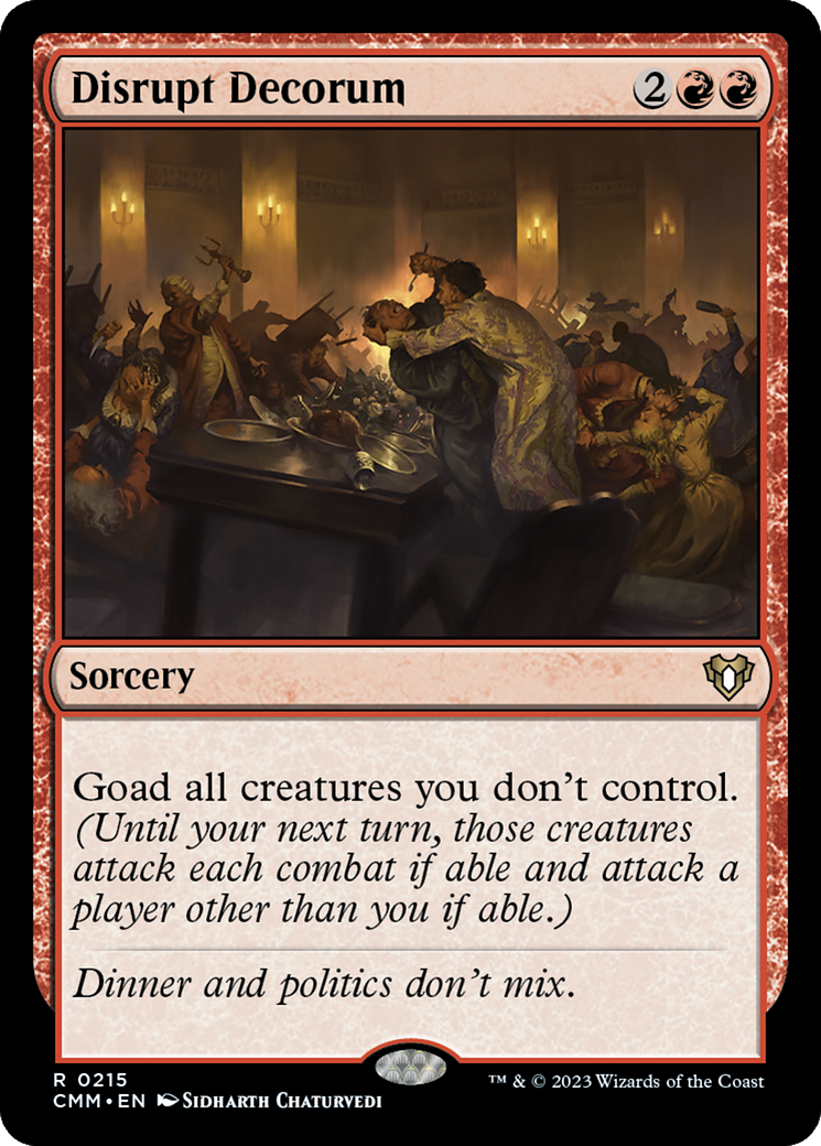 {R} Disrupt Decorum [Commander Masters][CMM 215]