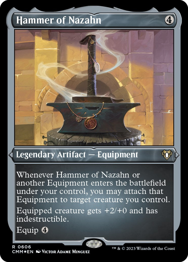 {R} Hammer of Nazahn (Foil Etched) [Commander Masters][CMM 606]