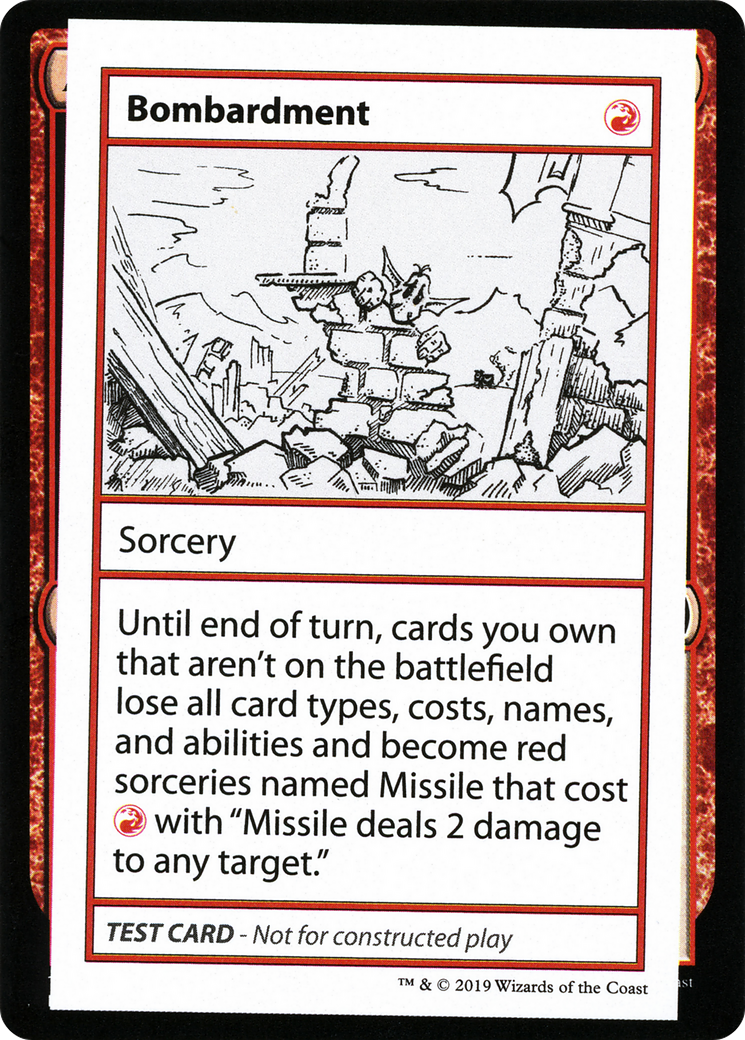 {R} Bombardment (2021 Edition) [Mystery Booster Playtest Cards][CMB1 053]