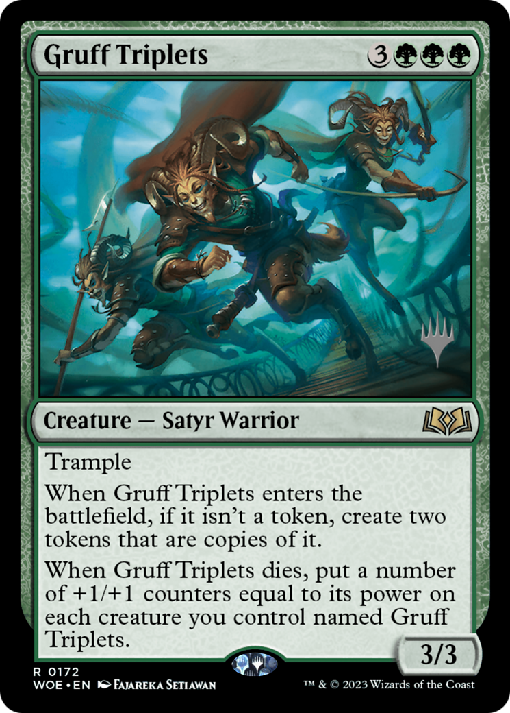 {@R} Gruff Triplets (Promo Pack) [Wilds of Eldraine Promos][PP WOE 172]