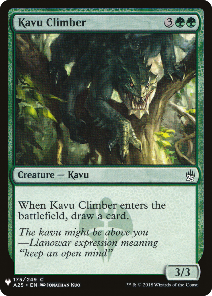 {C} Kavu Climber [Mystery Booster][LS A25 175]