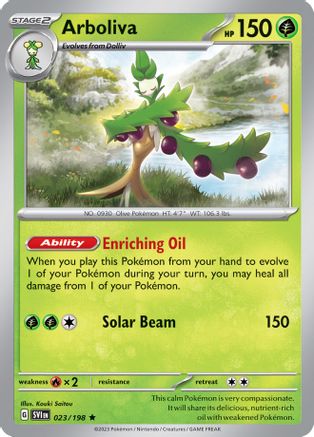 [PKM-R] Arboliva (023/198) (Line Holo) [Scarlet & Violet: Base Set]