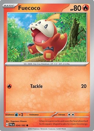 [PKM-C] Fuecoco (034/193) (Theme Deck Exclusive) [Scarlet & Violet: Paldea Evolved]