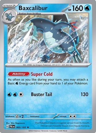 [PKM-R] Baxcalibur (060/193) (Theme Deck Exclusive) [Scarlet & Violet: Paldea Evolved]