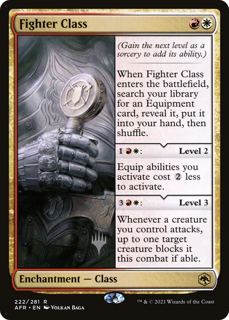 {R} Fighter Class (Promo Pack) [Dungeons & Dragons: Adventures in the Forgotten Realms Promos][PP AFR 222]