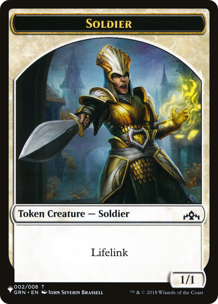 {T} Angel (SLD) // Soldier (GRN) Double-Sided Token [Secret Lair: Angels Tokens][TSLDA 1340//2]