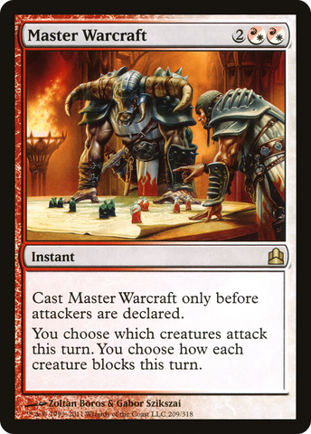 {R} Master Warcraft [Commander 2011][CMD 209]