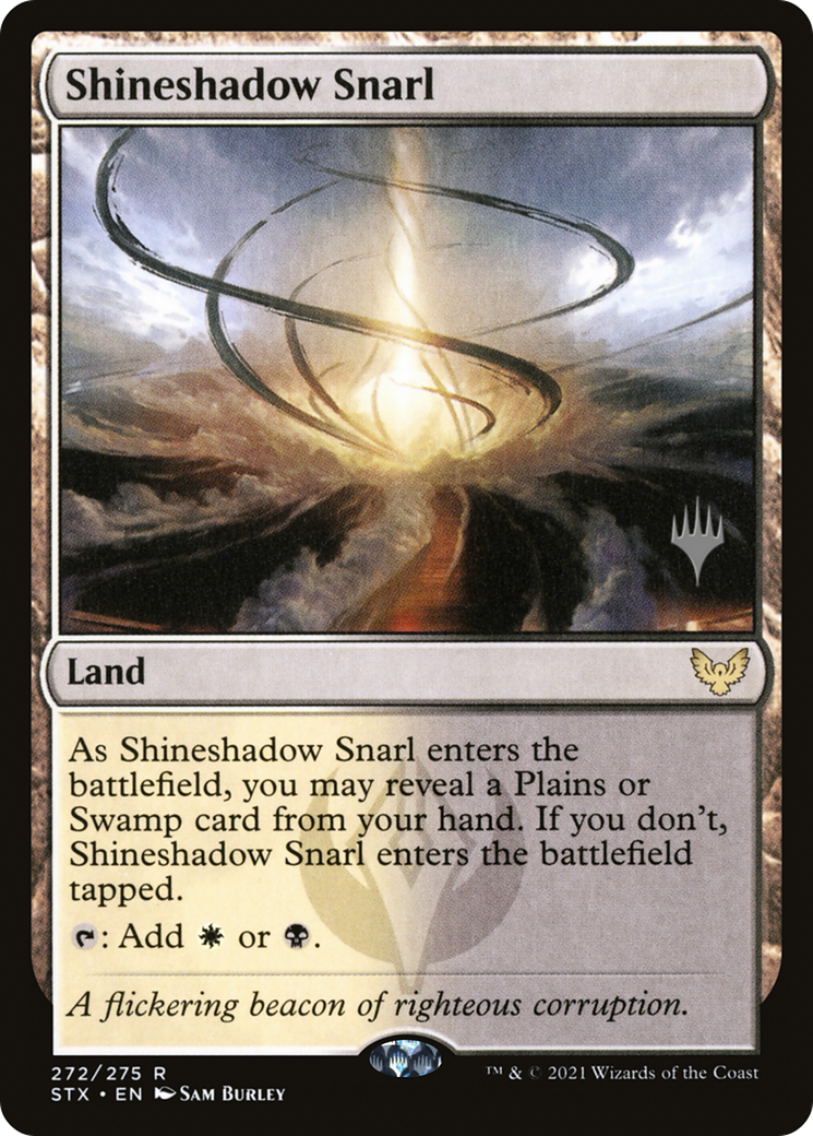 {R} Shineshadow Snarl (Promo Pack) [Strixhaven: School of Mages Promos][PP STX 272]