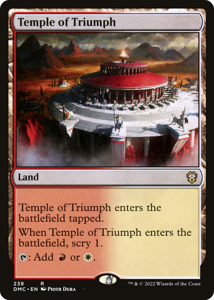 {R} Temple of Triumph [Dominaria United Commander][DMC 238]