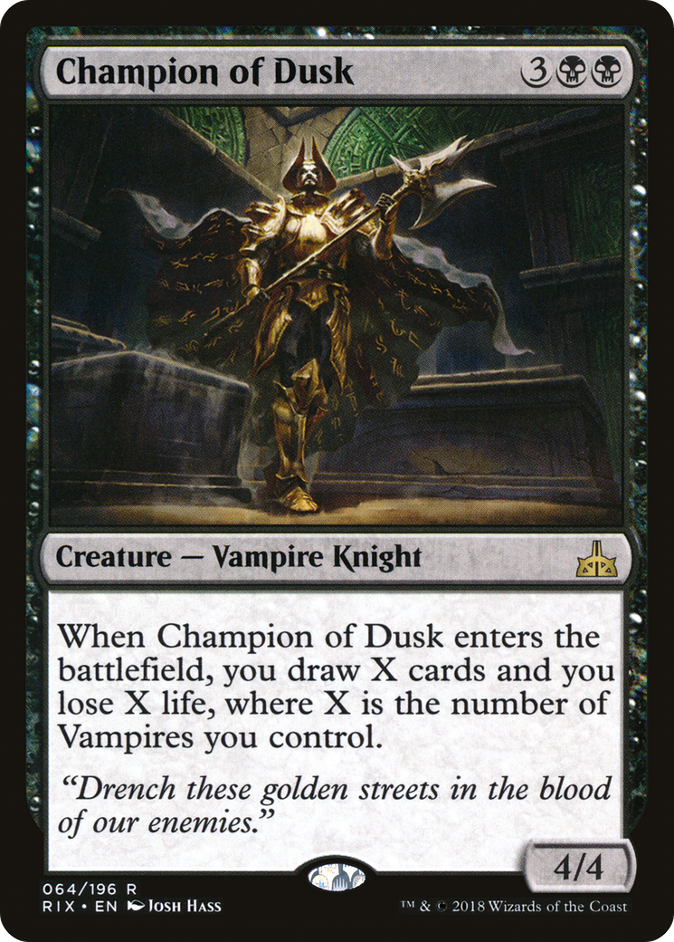 {R} Champion of Dusk [Rivals of Ixalan][RIX 064]