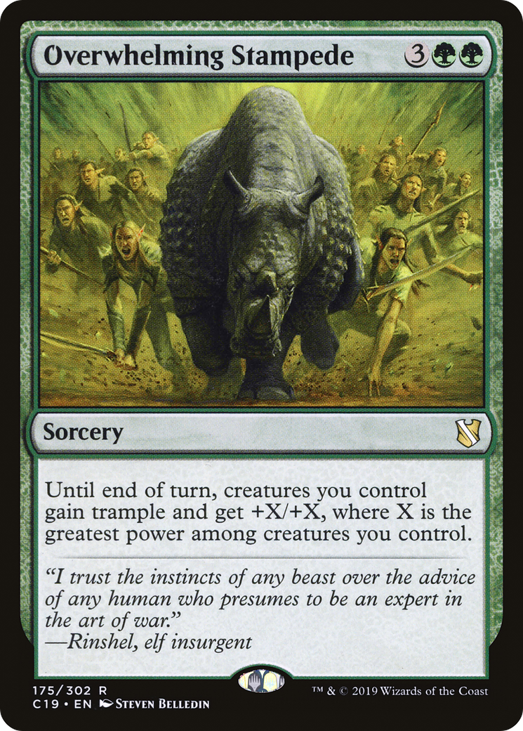 {R} Overwhelming Stampede [Commander 2019][C19 175]