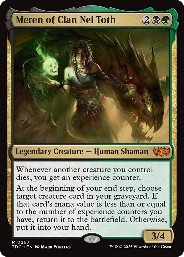 {R} Meren of Clan Nel Toth [Tarkir: Dragonstorm Commander][TDC 297]