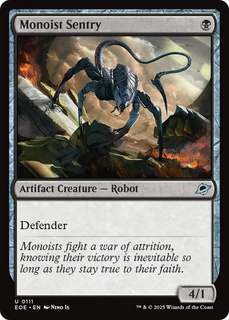 {@@ EOE C} Monoist Sentry [Edge of Eternities][EOE 111]