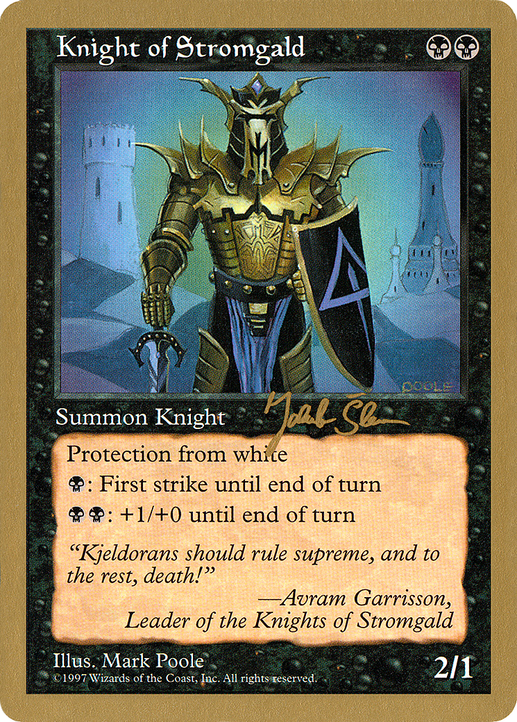 {C} Knight of Stromgald (Jakub Slemr) [World Championship Decks 1997][GB WC97 JS171]