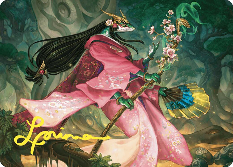 {A} Sakiko, Mother of Summer Art Card (Gold-Stamped Signature) [Commander Masters Art Series][GS ACMM 024]