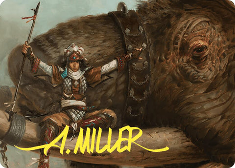 {A} Tuskguard Captain Art Card (Gold-Stamped Signature) [Commander Masters Art Series][GS ACMM 016]