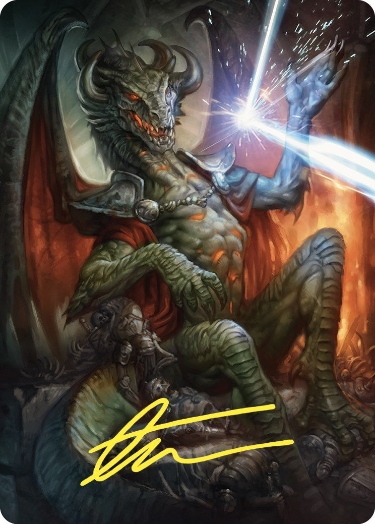 {A} Deflecting Swat Art Card (Gold-Stamped Signature) [Commander Masters Art Series][GS ACMM 066]