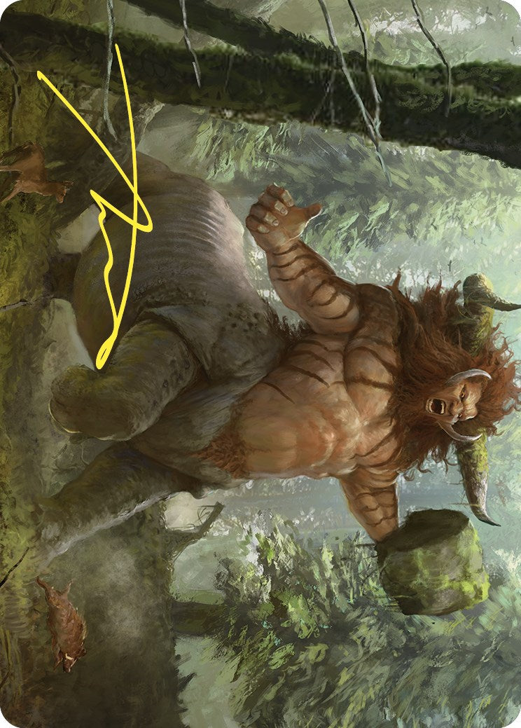 {A} Stonehoof Chieftain Art Card (Gold-Stamped Signature) [Commander Masters Art Series][GS ACMM 026]