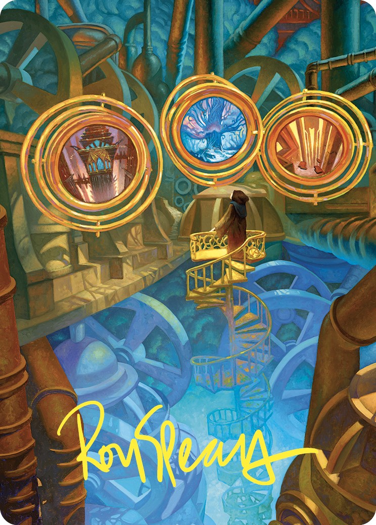 {A} Extraplanar Lens Art Card (Gold-Stamped Signature) [Commander Masters Art Series][GS ACMM 046]