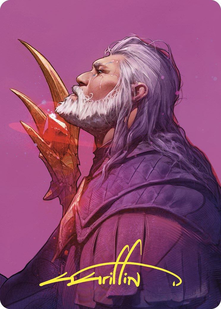 {A} Urza, Lord High Artificer Art Card (Gold-Stamped Signature) [Commander Masters Art Series][GS ACMM 053]