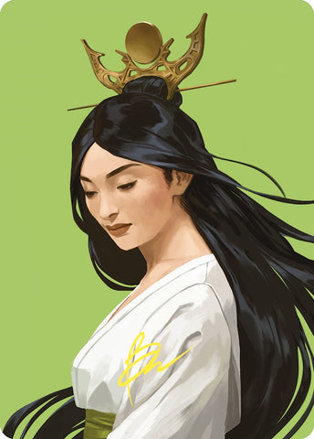 {A} Azusa, Lost but Seeking Art Card (Gold-Stamped Signature) [Commander Masters Art Series][GS ACMM 056]