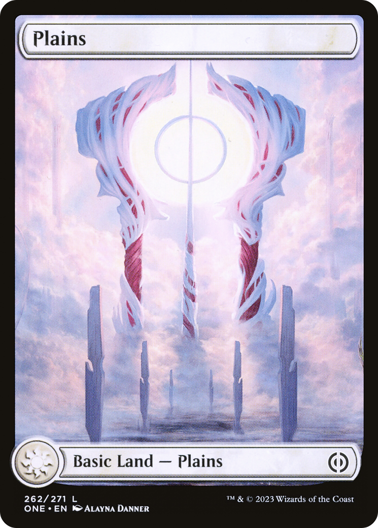 {B} Plains (262) (Full-Art) [Phyrexia: All Will Be One][ONE 262]