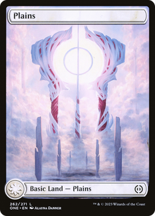 {B} Plains (262) (Full-Art) [Phyrexia: All Will Be One][ONE 262]
