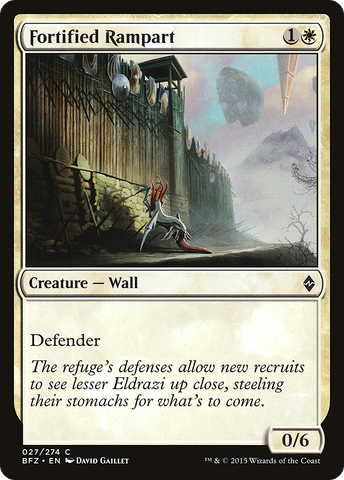 {C} Fortified Rampart [Battle for Zendikar][BFZ 027]