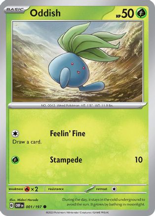 [PKM] Oddish (001/108) [Scarlet & Violet: Obsidian Flames]