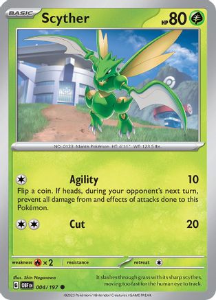 [PKM] Scyther 4 - SV03 Obsidian Flames