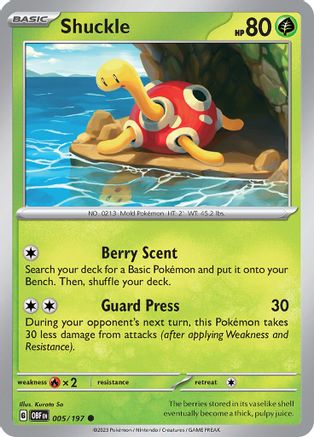 [PKM] Shuckle 5 - SV03 Obsidian Flames