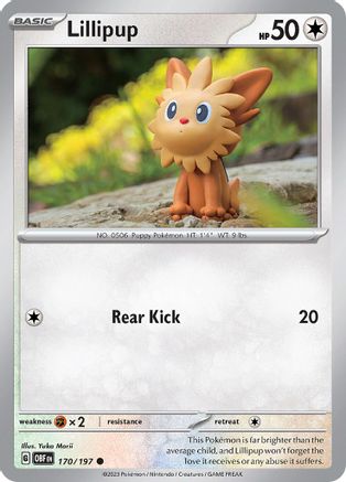 [PKM] Lillipup 170 - SV03 Obsidian Flames