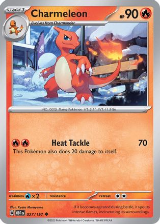 [PKM] Charmeleon 27 - SV03 Obsidian Flames