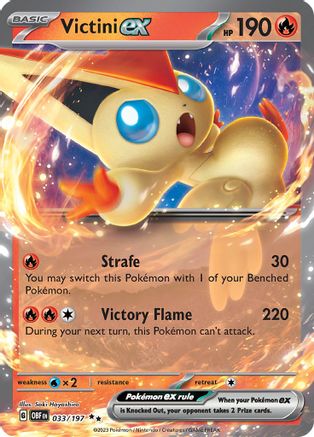 [PKM] Victini ex 33 - SV03 Obsidian Flames Holofoil