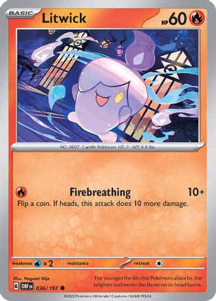 [PKM] Litwick 36 - SV03 Obsidian Flames