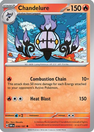 [PKM] Chandelure 38 - SV03 Obsidian Flames