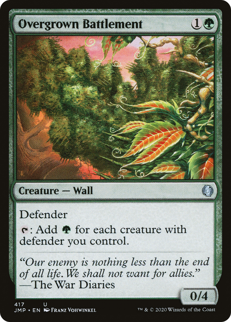 {C} Overgrown Battlement [Jumpstart][JMP 417]